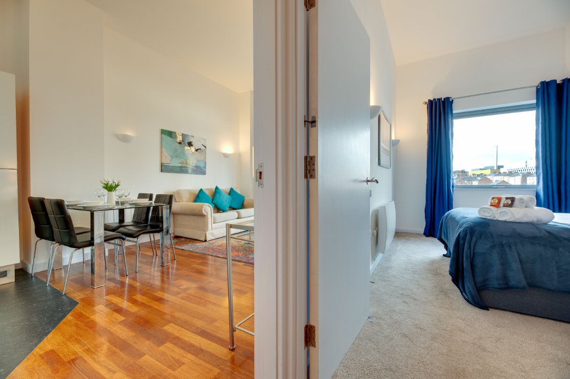 Crown Apartments 4A - spacious one bedroom apartment all on one level