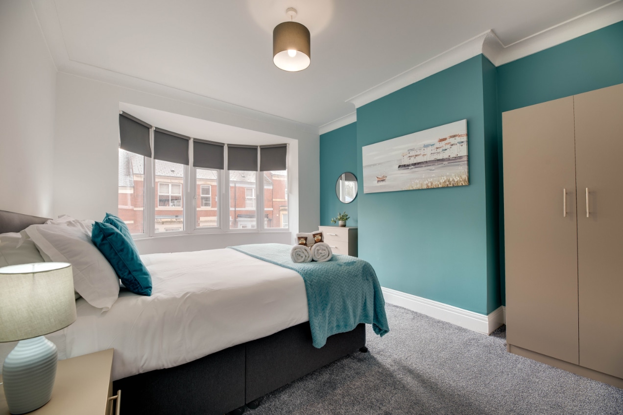 Brandon Grove - spacious master bedroom with double bed